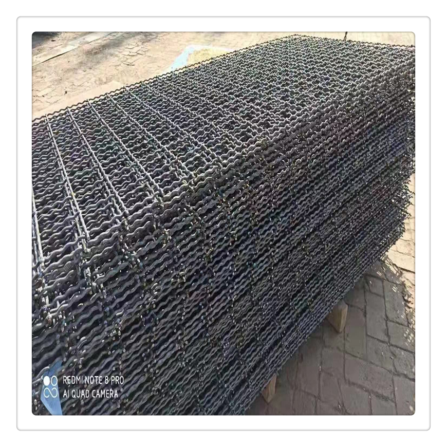 新疆煤礦軋花編織網煤礦井支護網圖片2